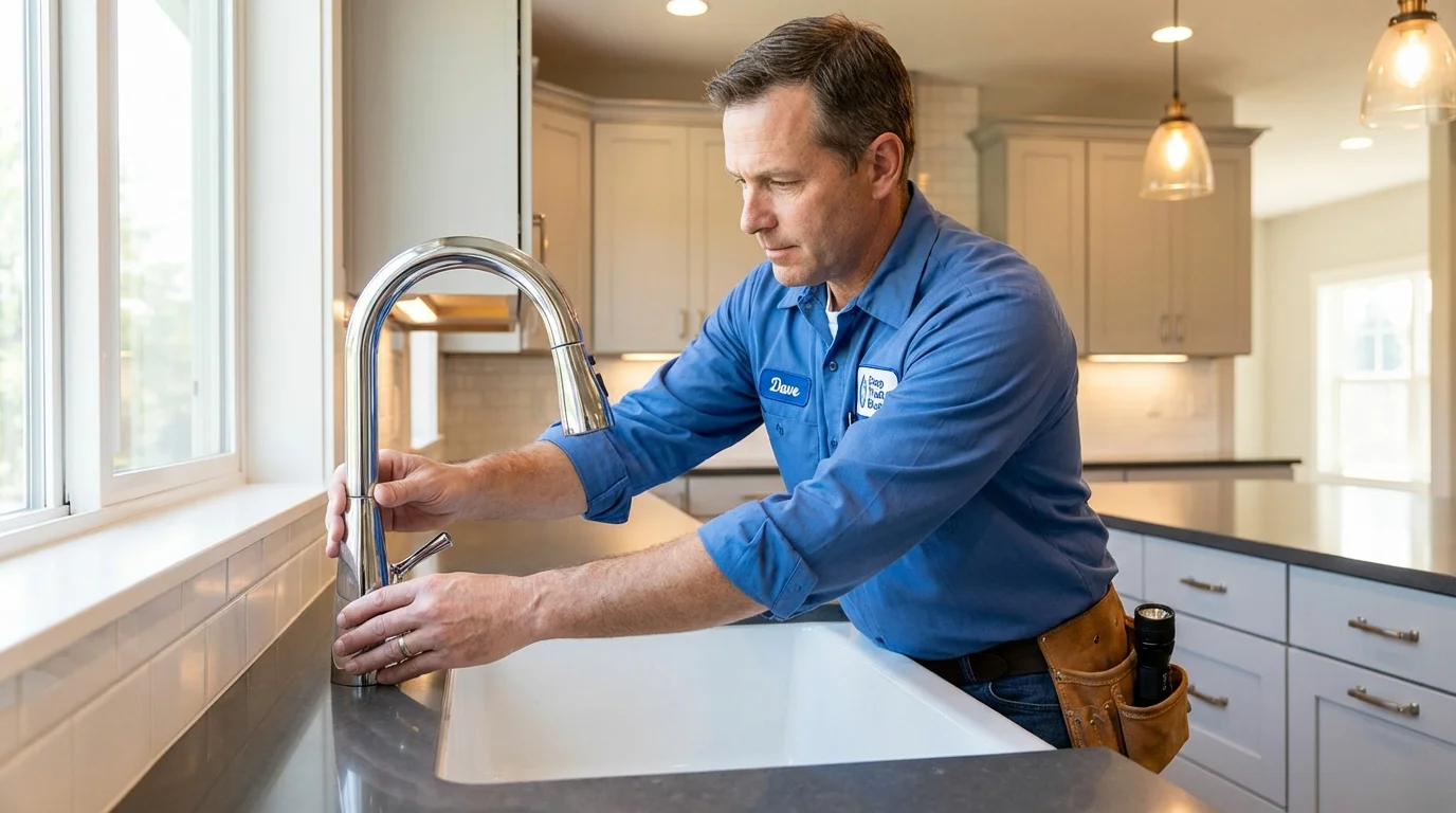 Kitchen faucet installation by Johns Plumbing LLC in Vero Beach