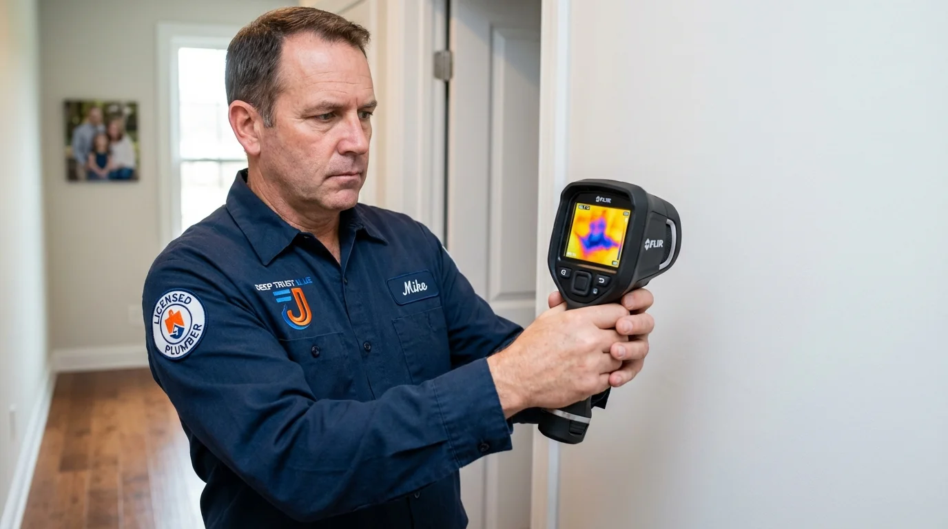 Thermal imaging leak detection by Johns Plumbing LLC in Vero Beach