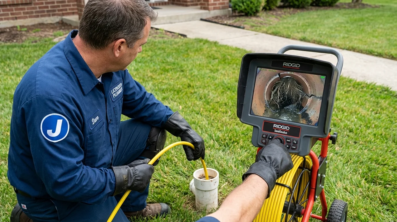 Sewer camera inspection being performed by Johns Plumbing LLC in Vero Beach